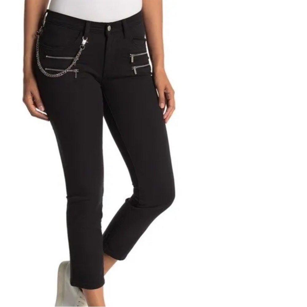 WeWoreWhat Rocker Low-Rise Black Jeans. Size 27